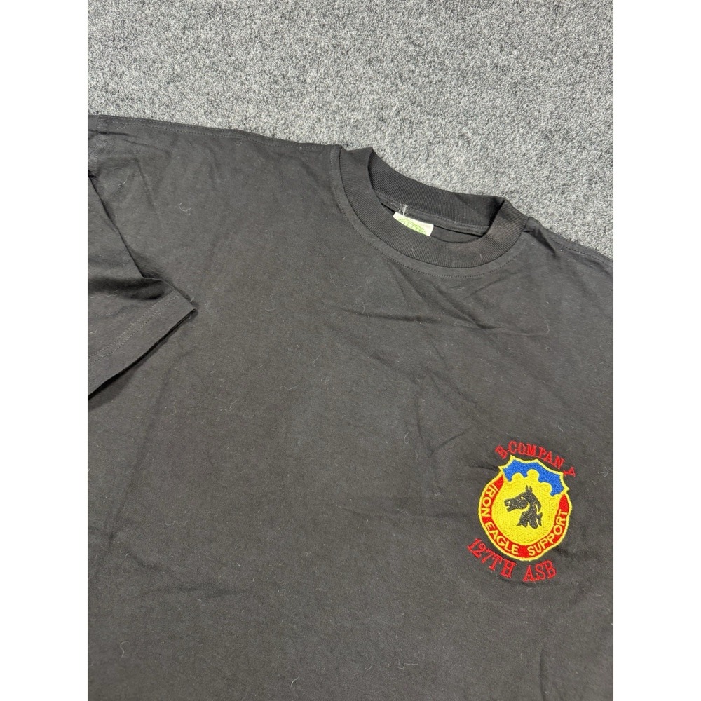 Operation Iraqi Freedom 127th ASB Iron Eagle Support Shirt XL Military USA Tee